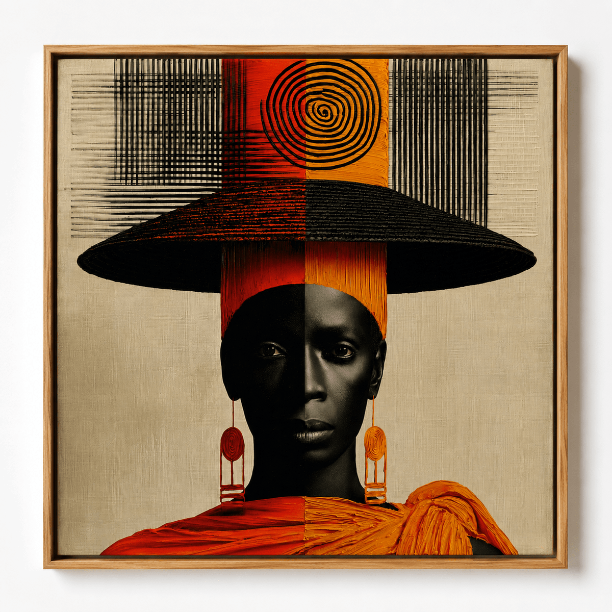 African Woman Art Print — Sovereign Canvas Print by Rossetti Art