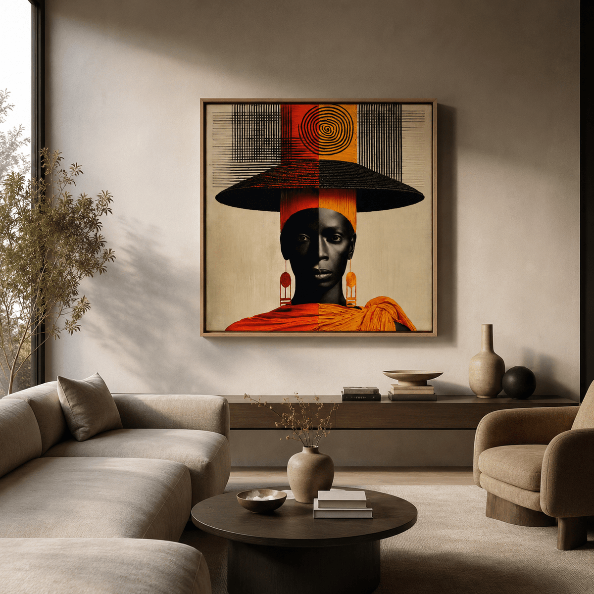 African Woman Art Print — Sovereign Canvas Print by Rossetti Art