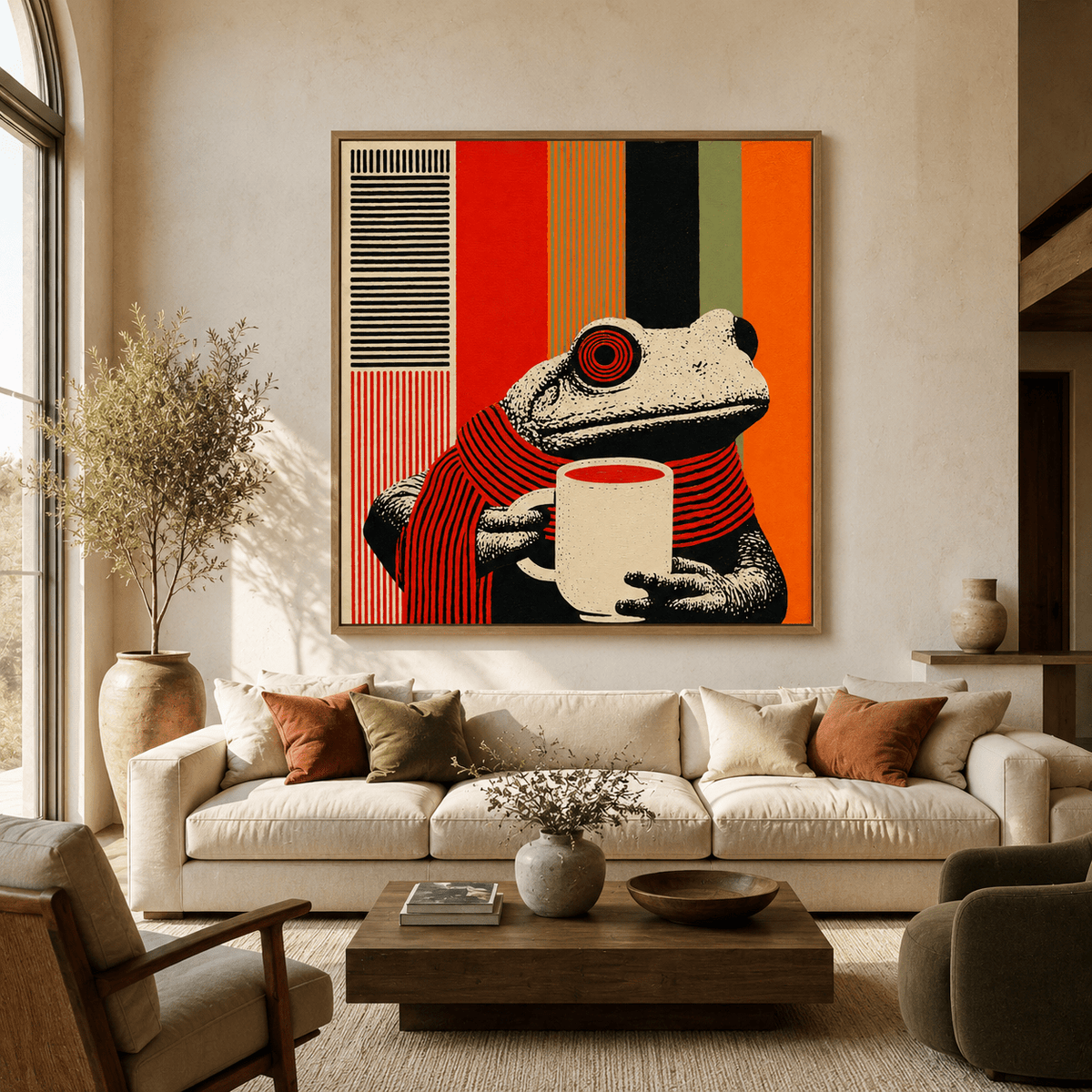 Animal Canvas Print — Morning Ritual by Rossetti Art