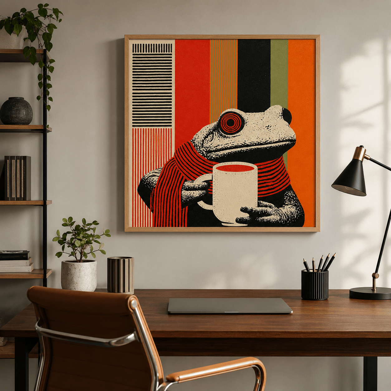 Animal Canvas Print — Morning Ritual by Rossetti Art