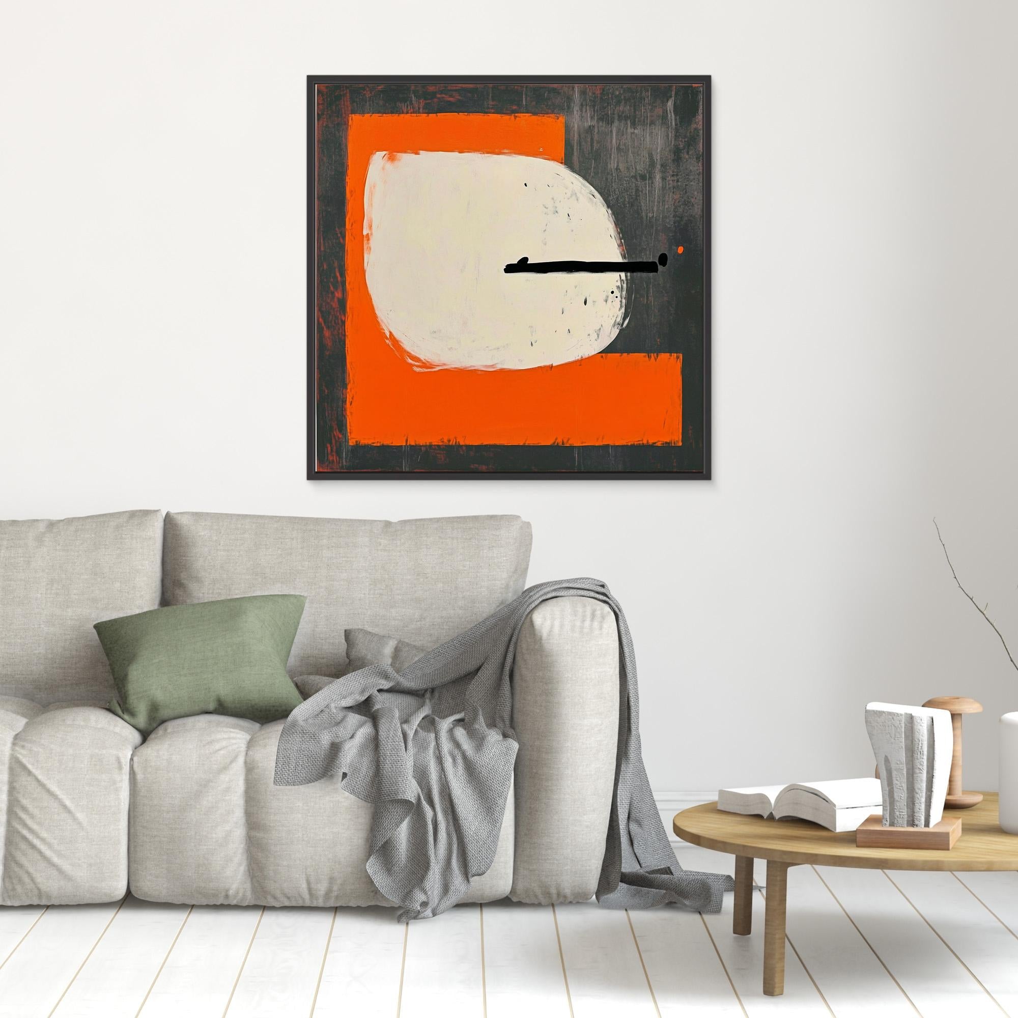 Canvas Print : Equilibrium in Motion - Minimalist Balance Abstract Wall Art | Modern