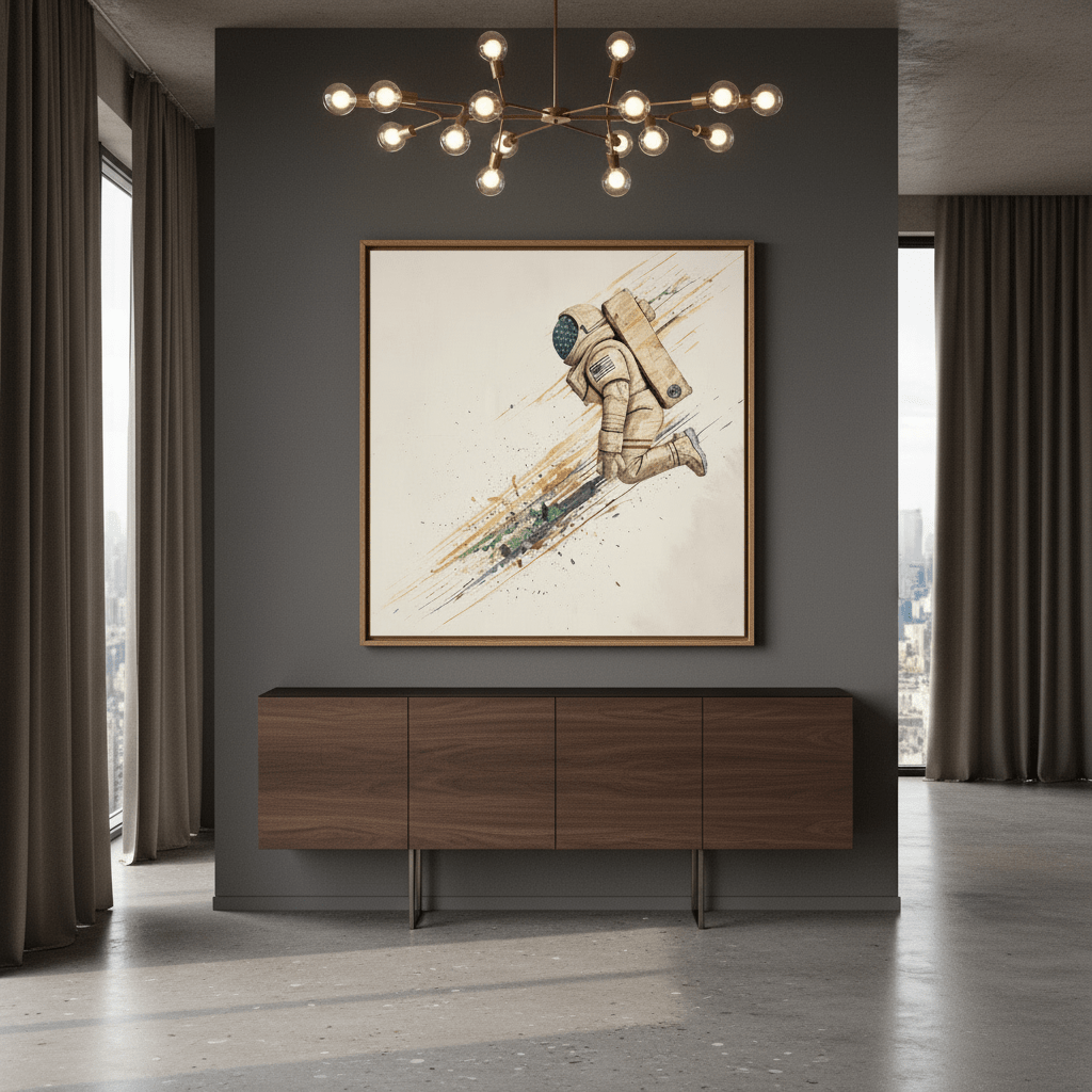 Astronaut Art — Stardust Descent