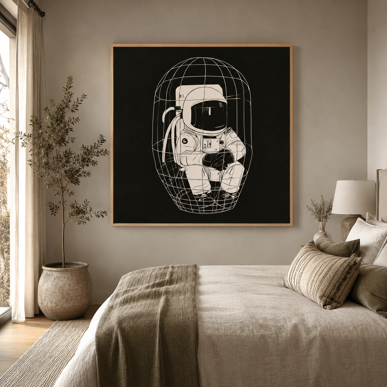 Astronaut Wall Art Canvas Print — Zero Point by Rossetti Art