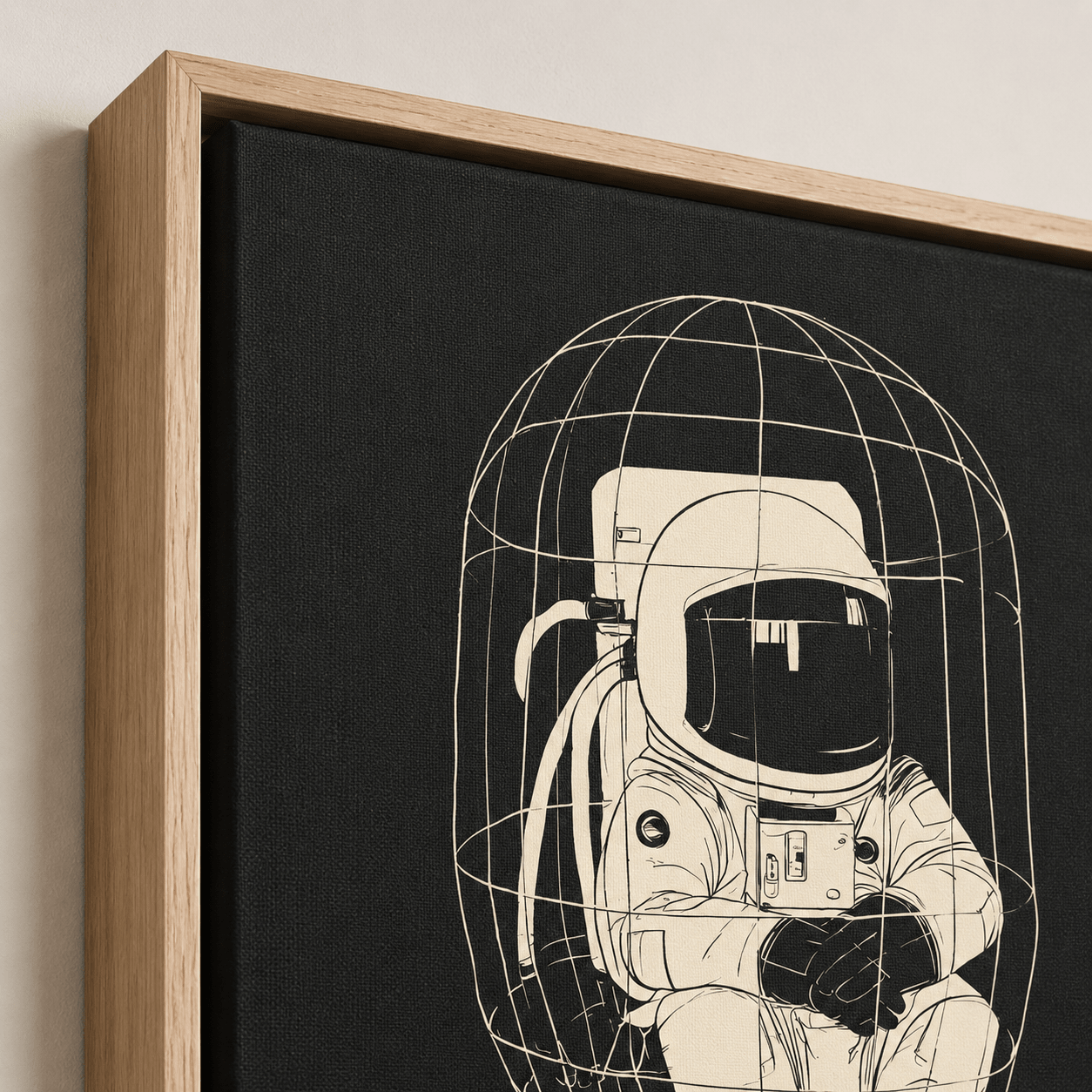 Astronaut Wall Art Canvas Print — Zero Point by Rossetti Art