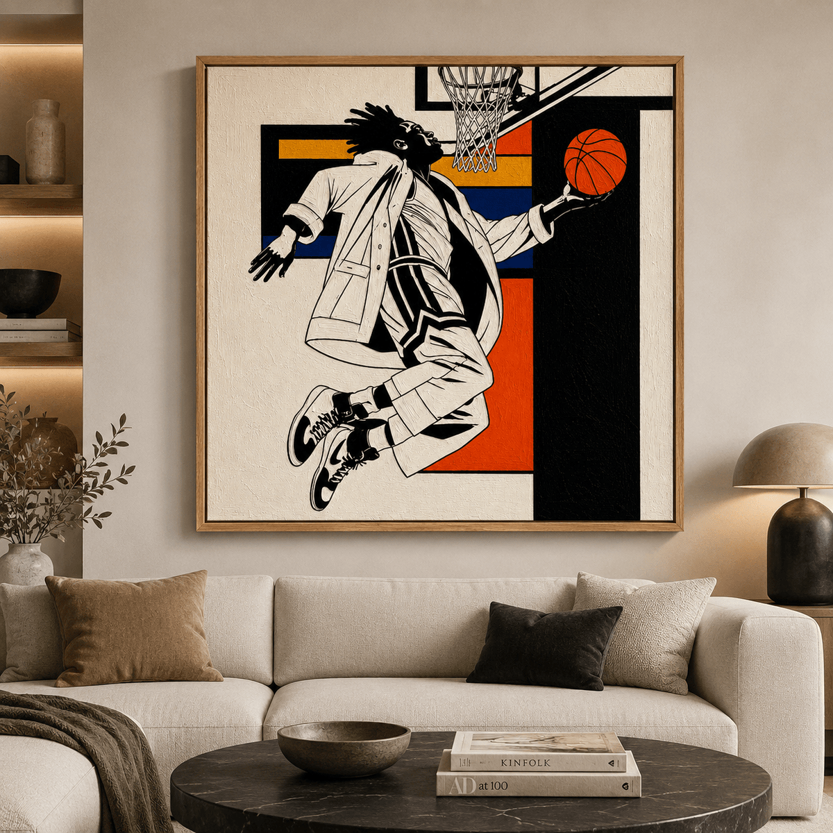 Basketball Canvas Print — Air & Form by Rossetti Art