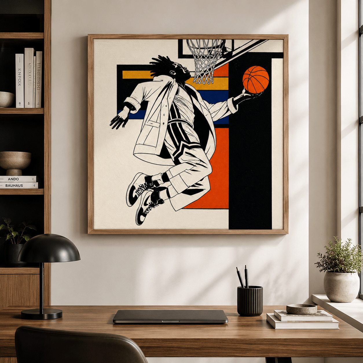 Basketball Canvas Print — Air & Form by Rossetti Art