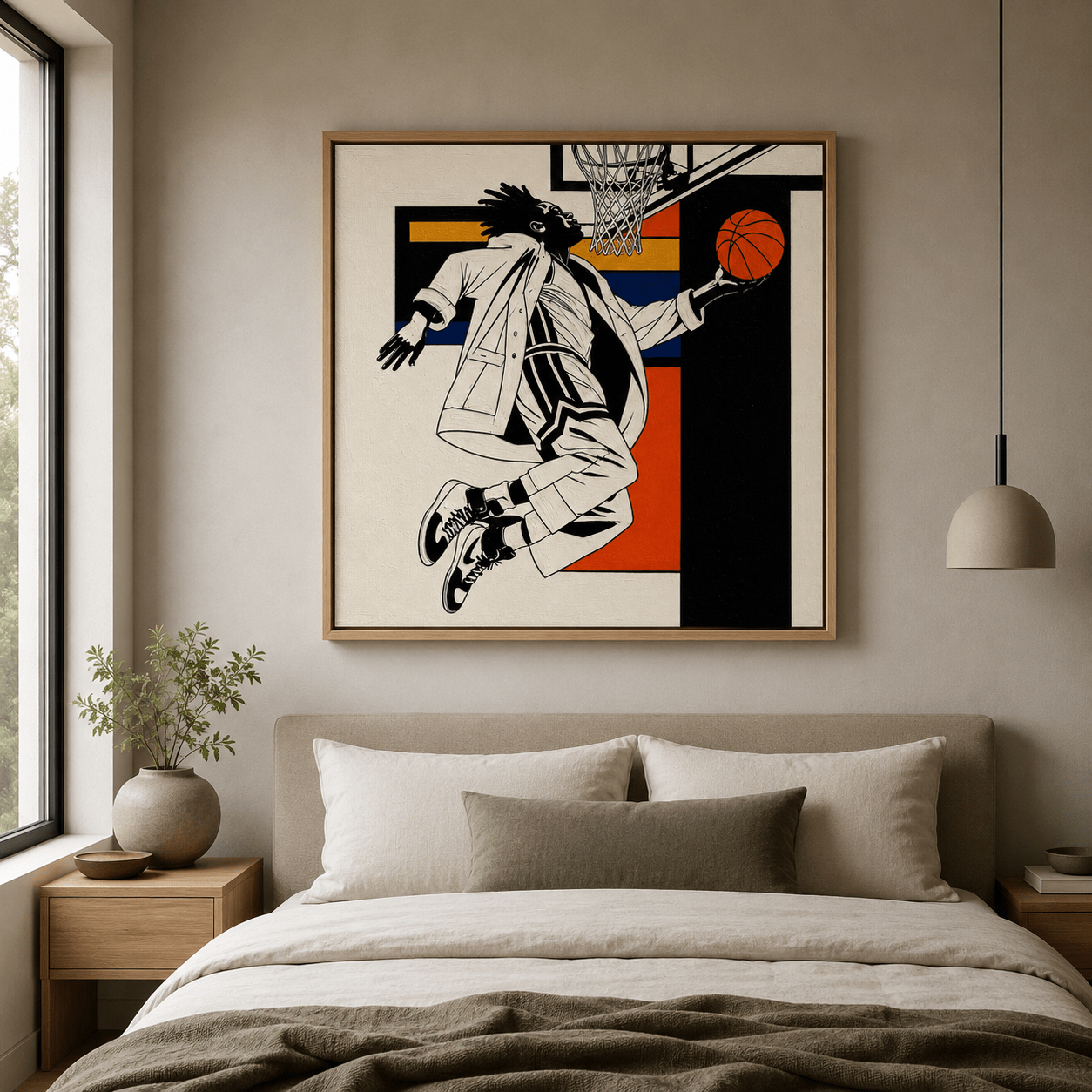 Basketball Canvas Print — Air & Form by Rossetti Art