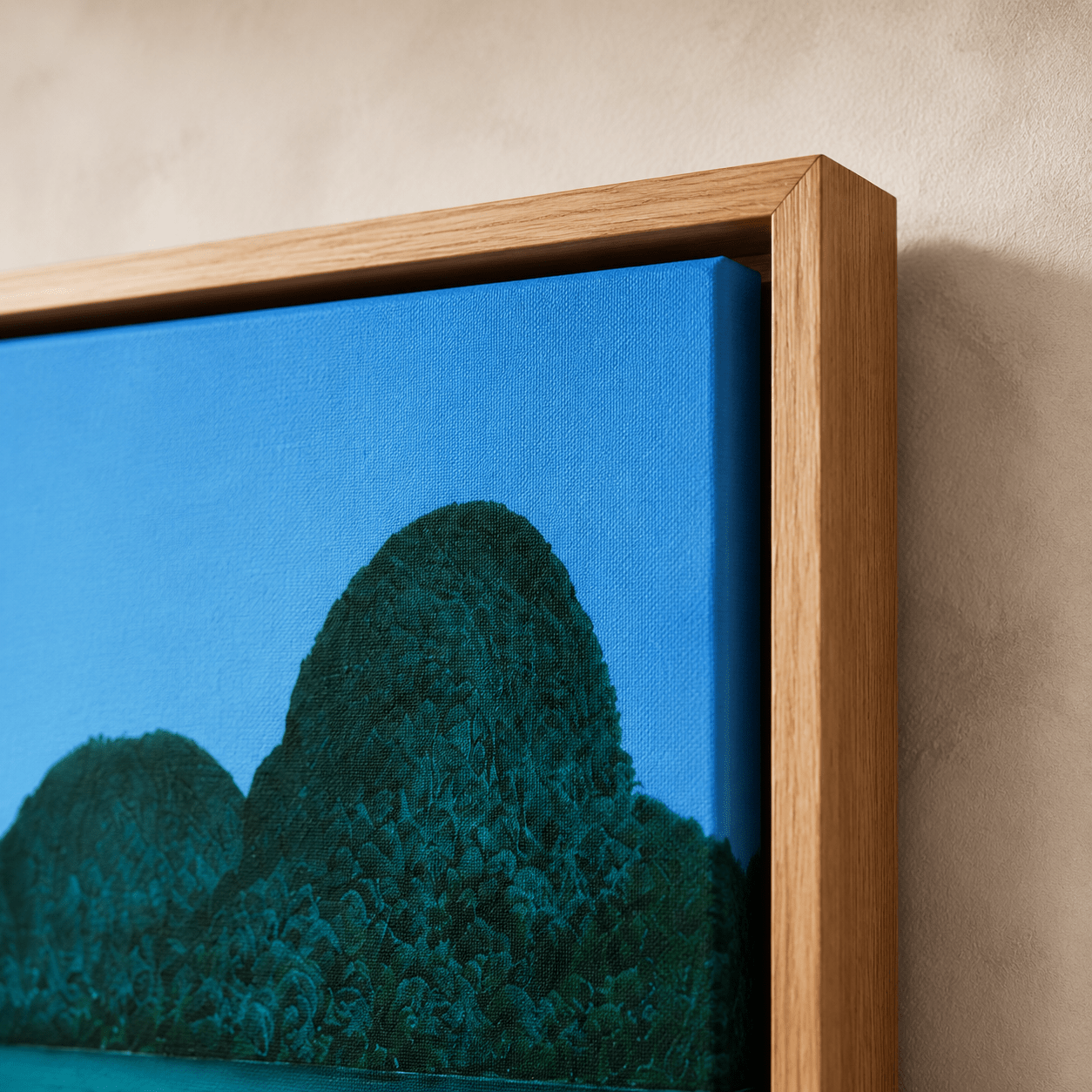 Close-up detail of beach wall art canvas print – Quiet Cove by Rossetti Art