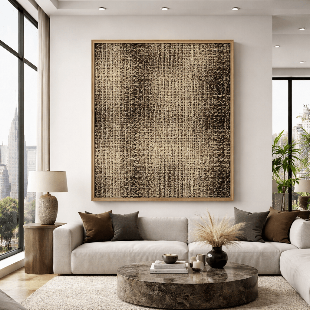 Beige and Black Minimalist Wall Art