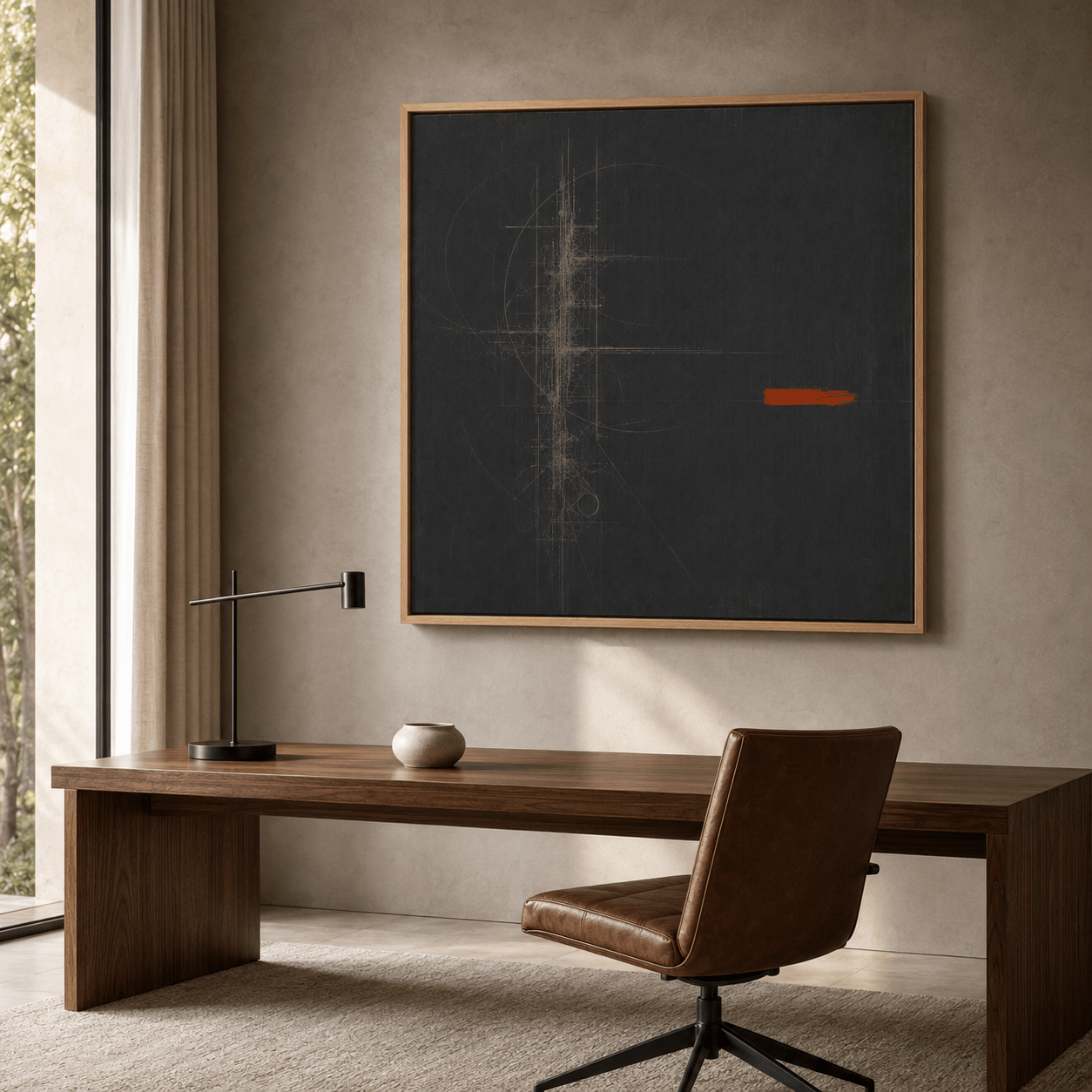 Black and Red Wall Art