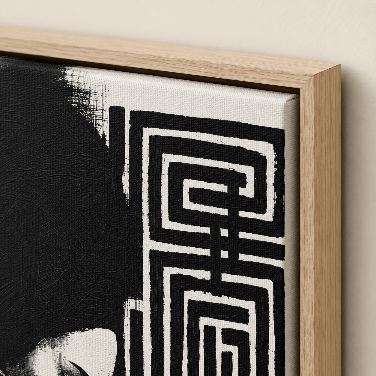 Black and White Canvas Wall Art — Sovereignty | Rossetti Art