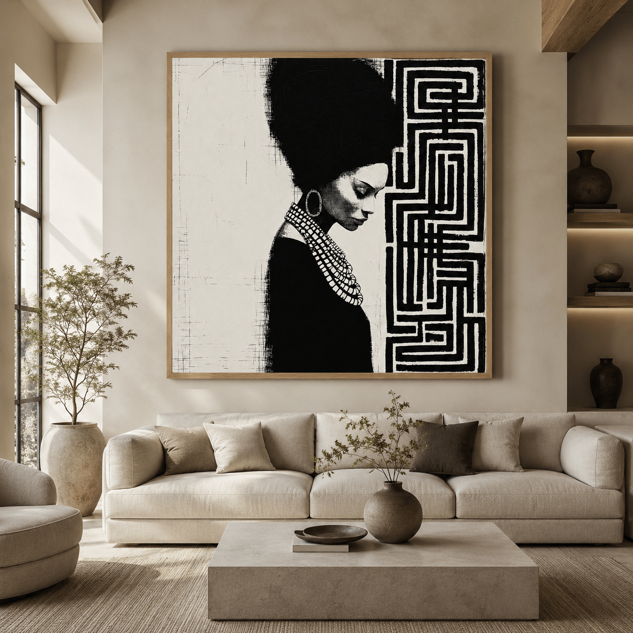 Black and White Canvas Wall Art — Sovereignty | Rossetti Art