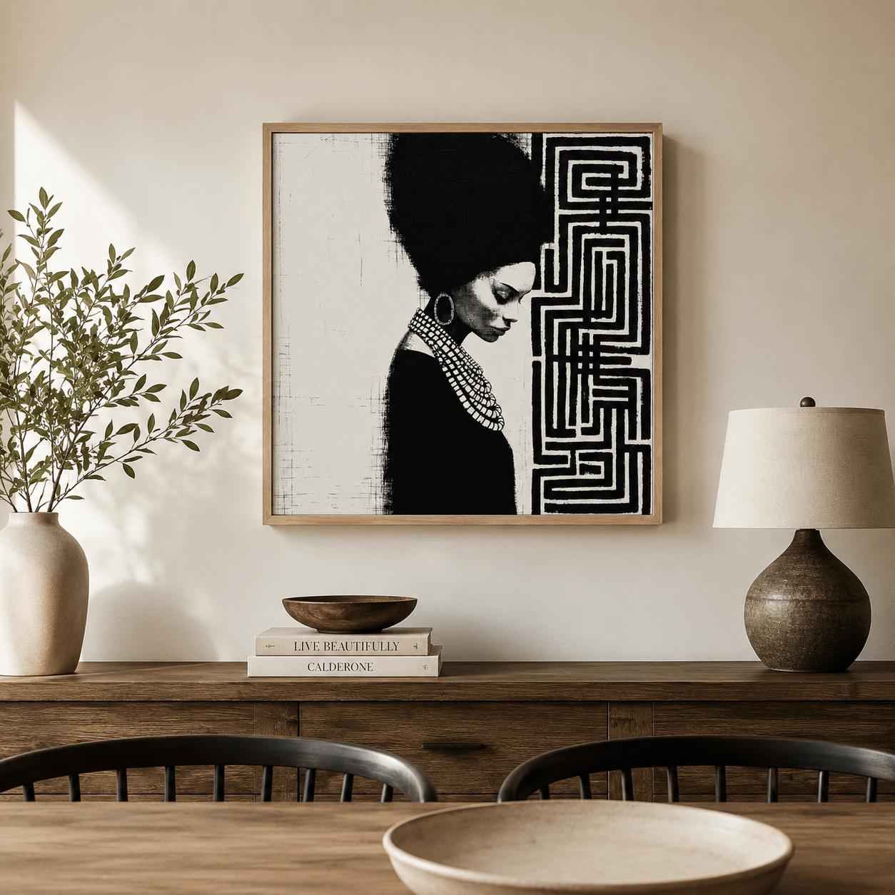 Black and White Canvas Wall Art — Sovereignty | Rossetti Art