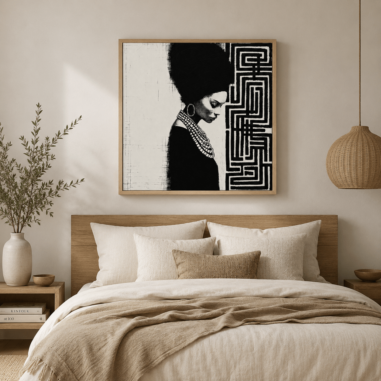Black and White Canvas Wall Art — Sovereignty | Rossetti Art