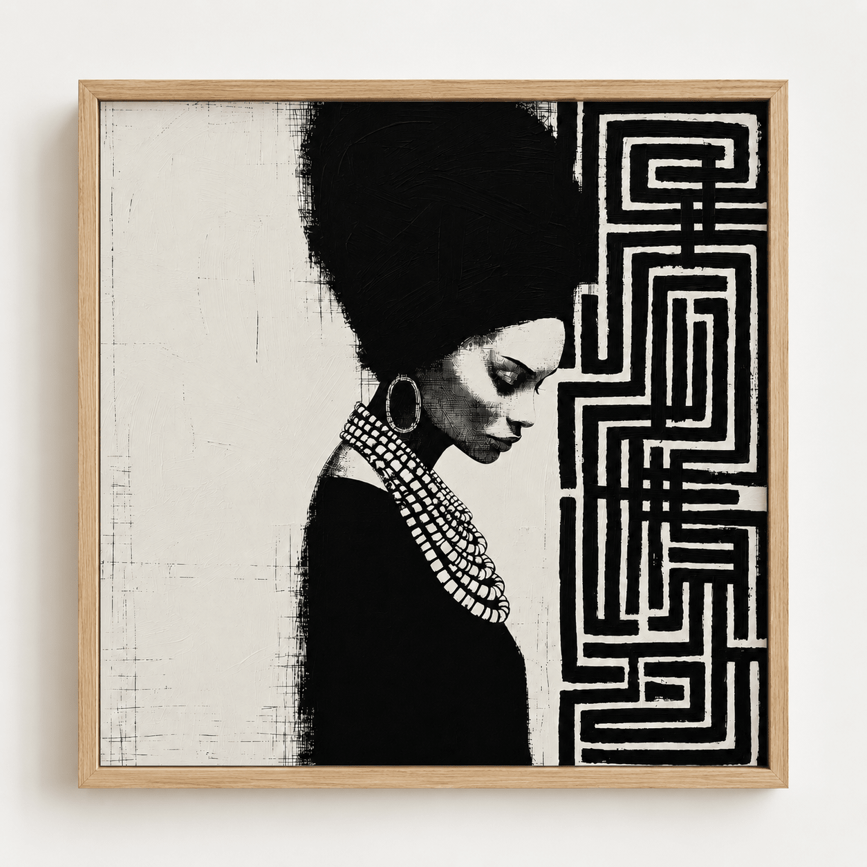 Black and White Canvas Wall Art — Sovereignty | Rossetti Art