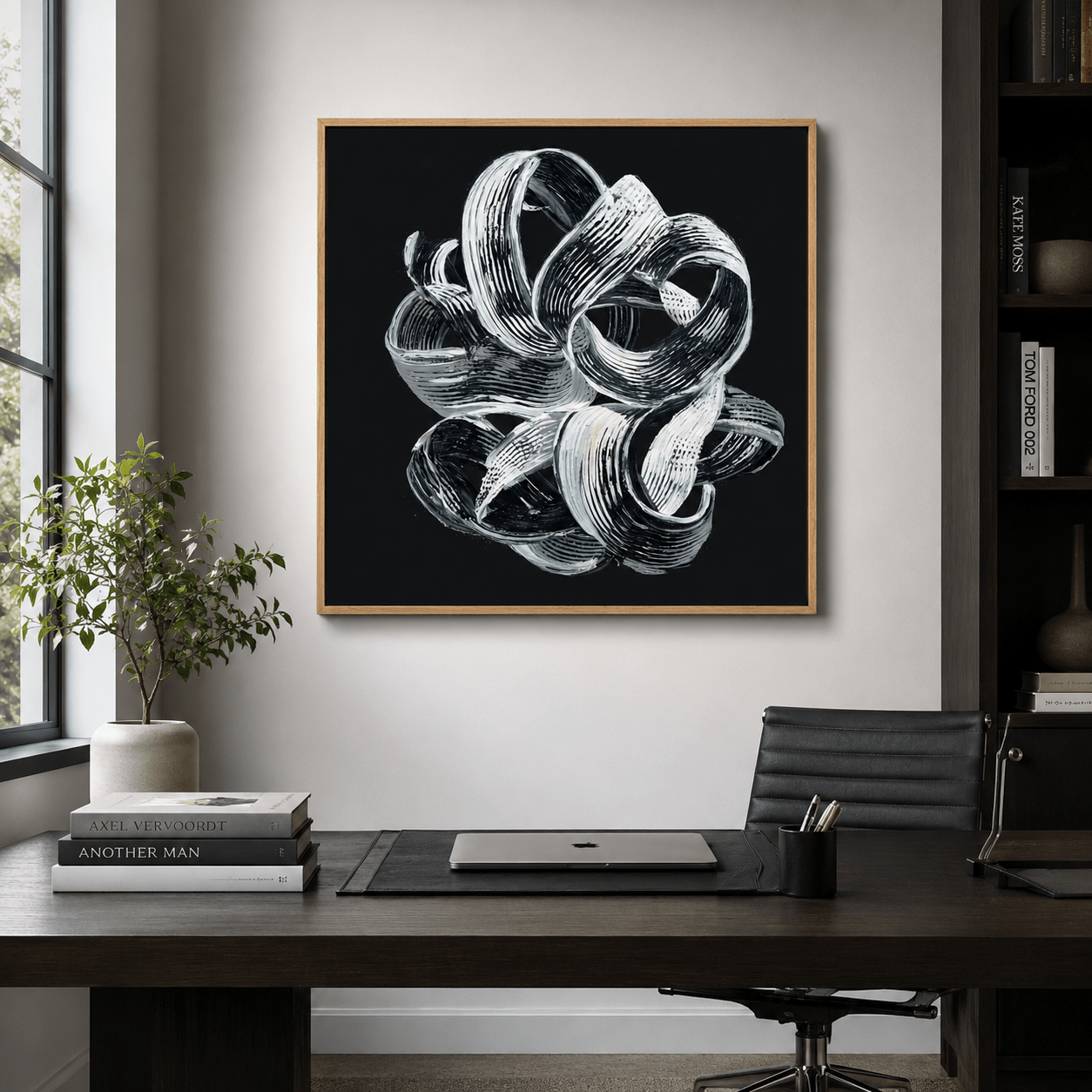 Black and White Living Room Wall Art