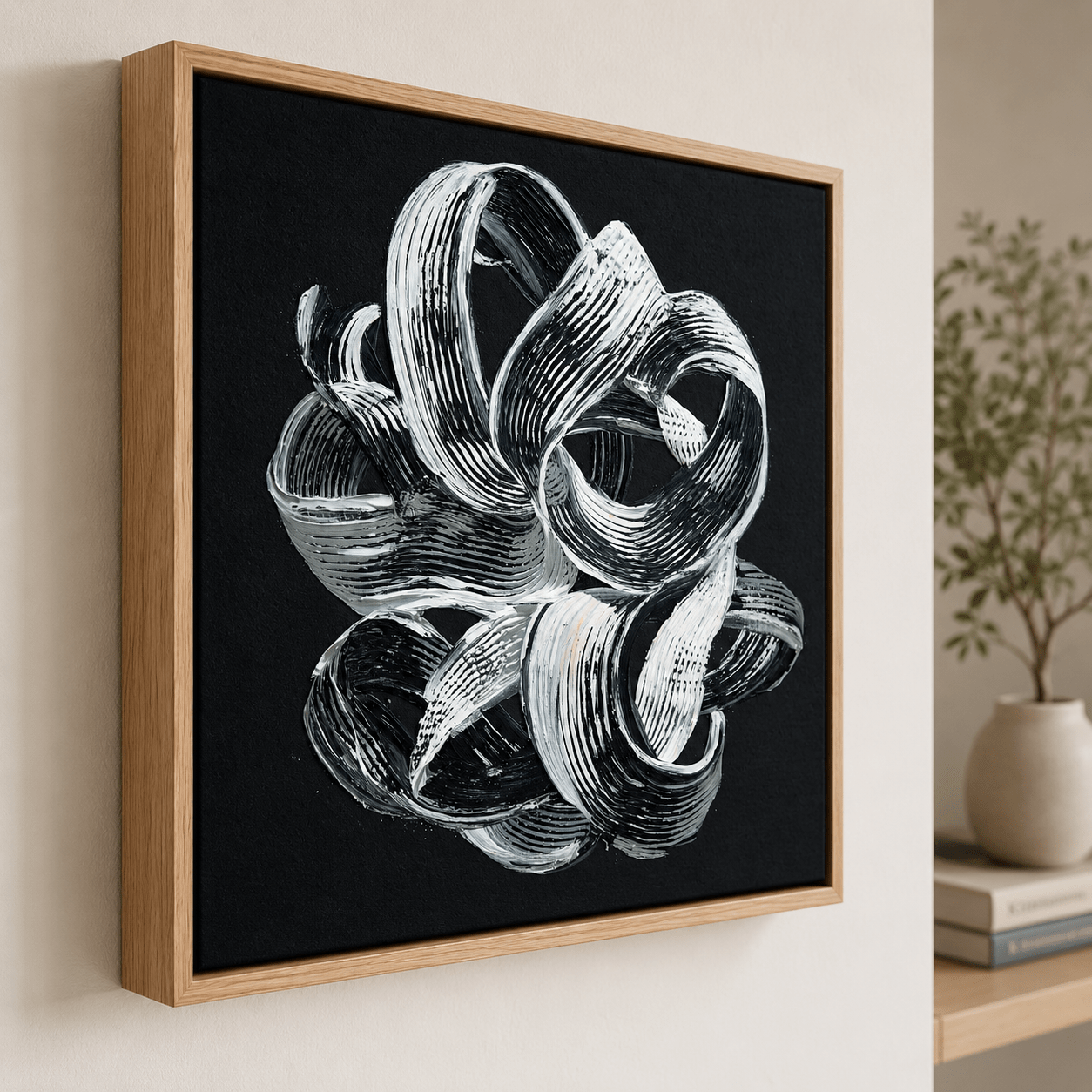 Black and White Living Room Wall Art