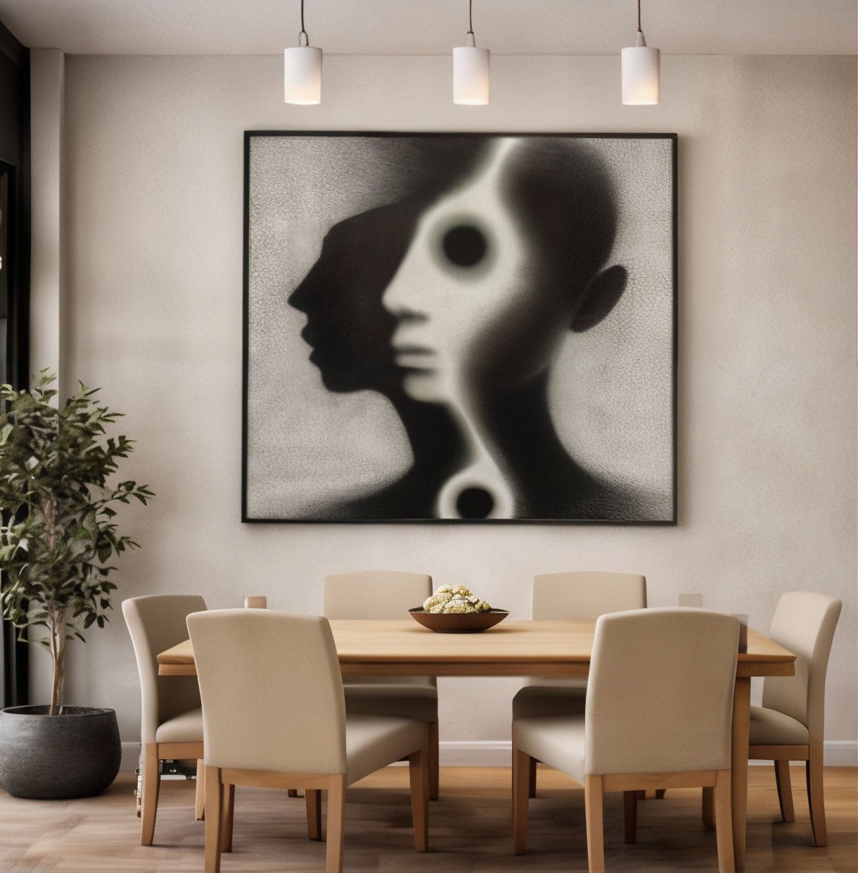 Black and White Portrait Art
