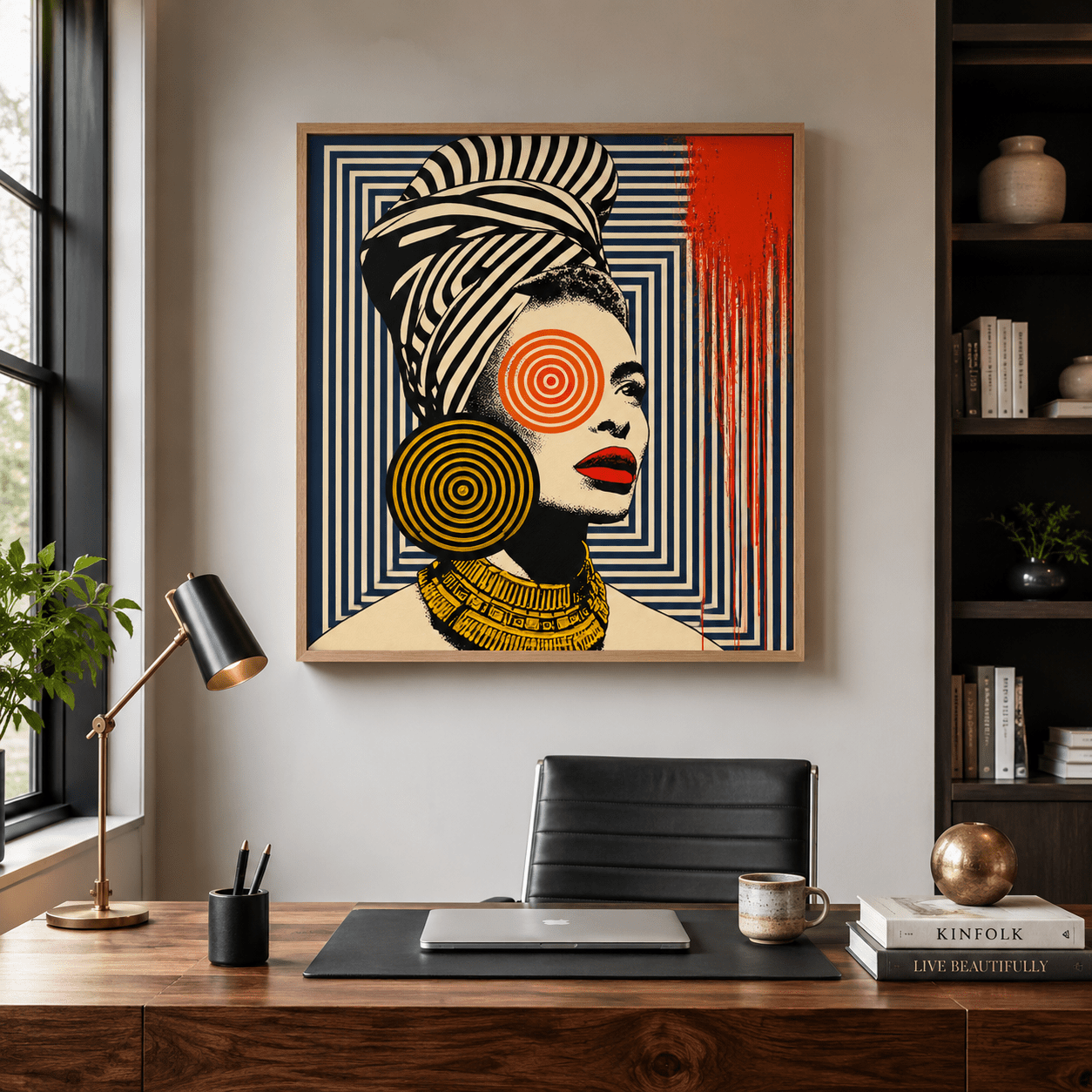 Black Art Print Canvas — The Oracle by Rossetti Art