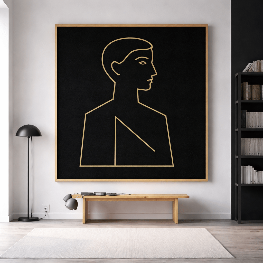 Black Gold Print Wall Art