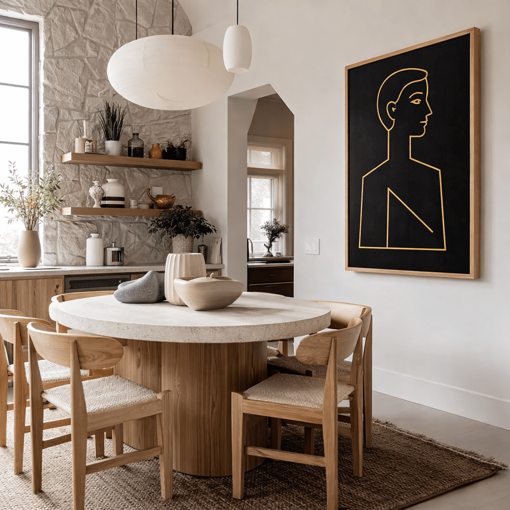 Black Gold Print Wall Art