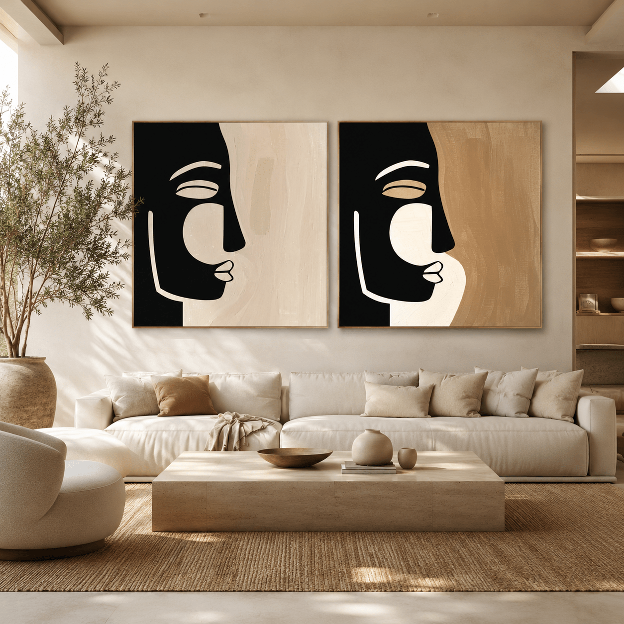 Boho Wall Art Set of 2 — Echo by Rossetti Art