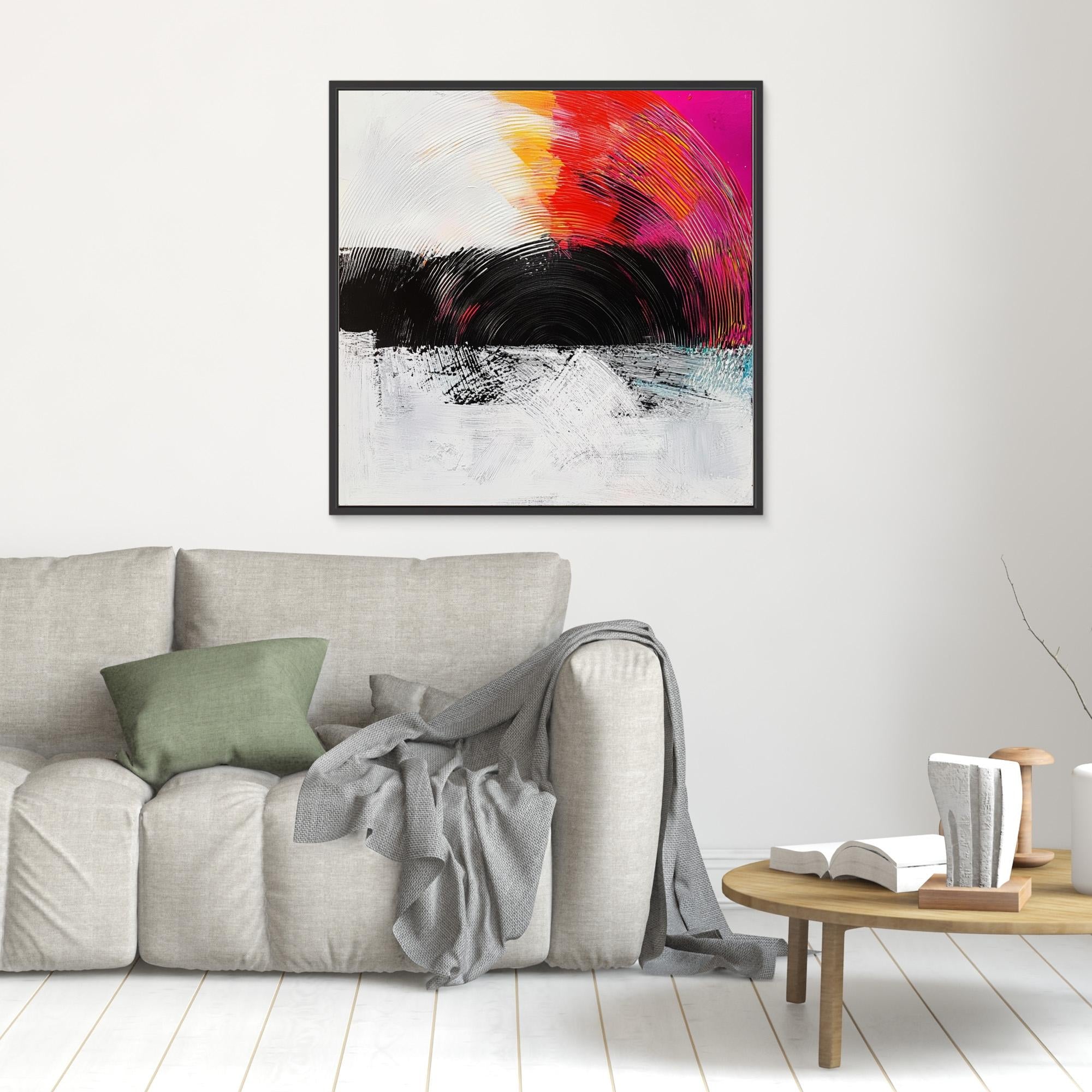 Canvas Print: Radiant Echo - Vibrant Canvas Wall Art