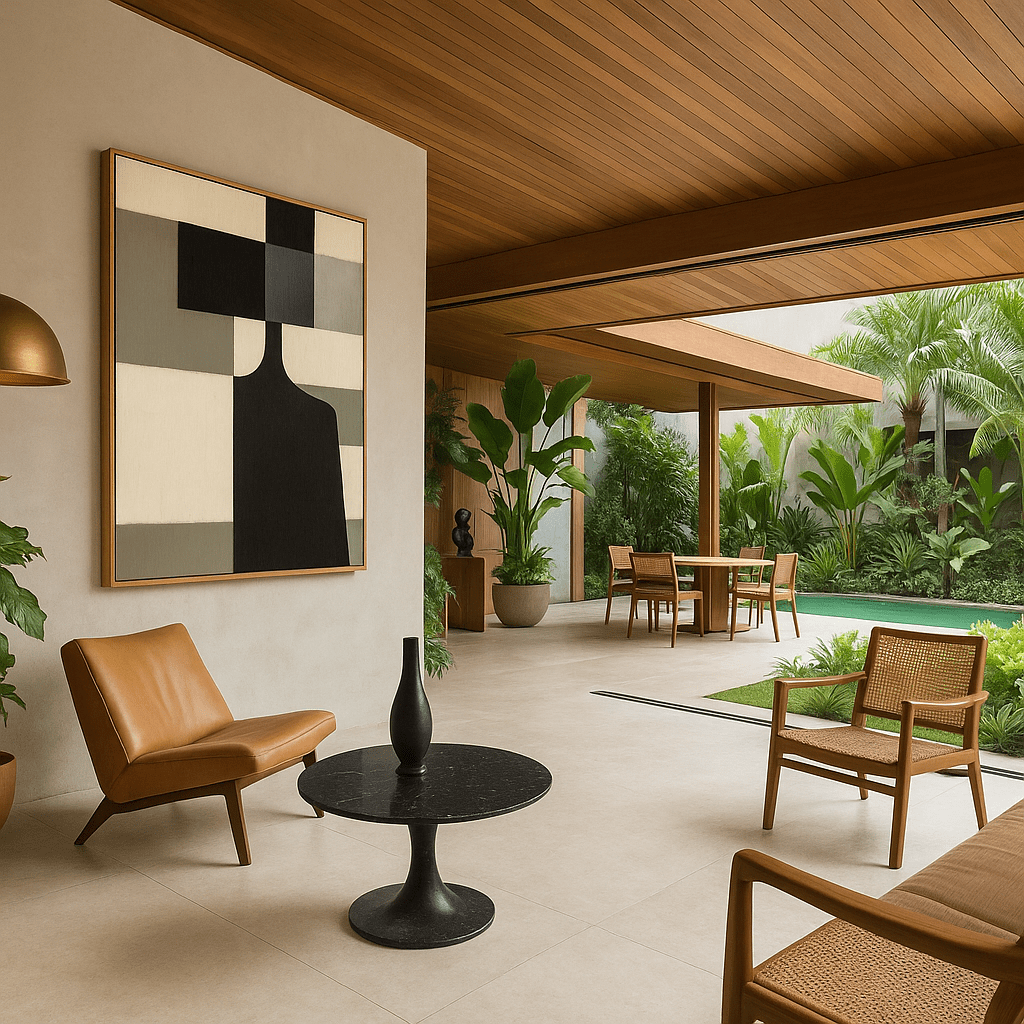 Canvas Print : Architect of Silence – Neutral Abstract Modern Geometric Canvas Art modern abstract canvas wall art by Rossetti Art – luxury interior design artwork for living room, bedroom, office – Black And White Art Black and white artwork black and white canvas