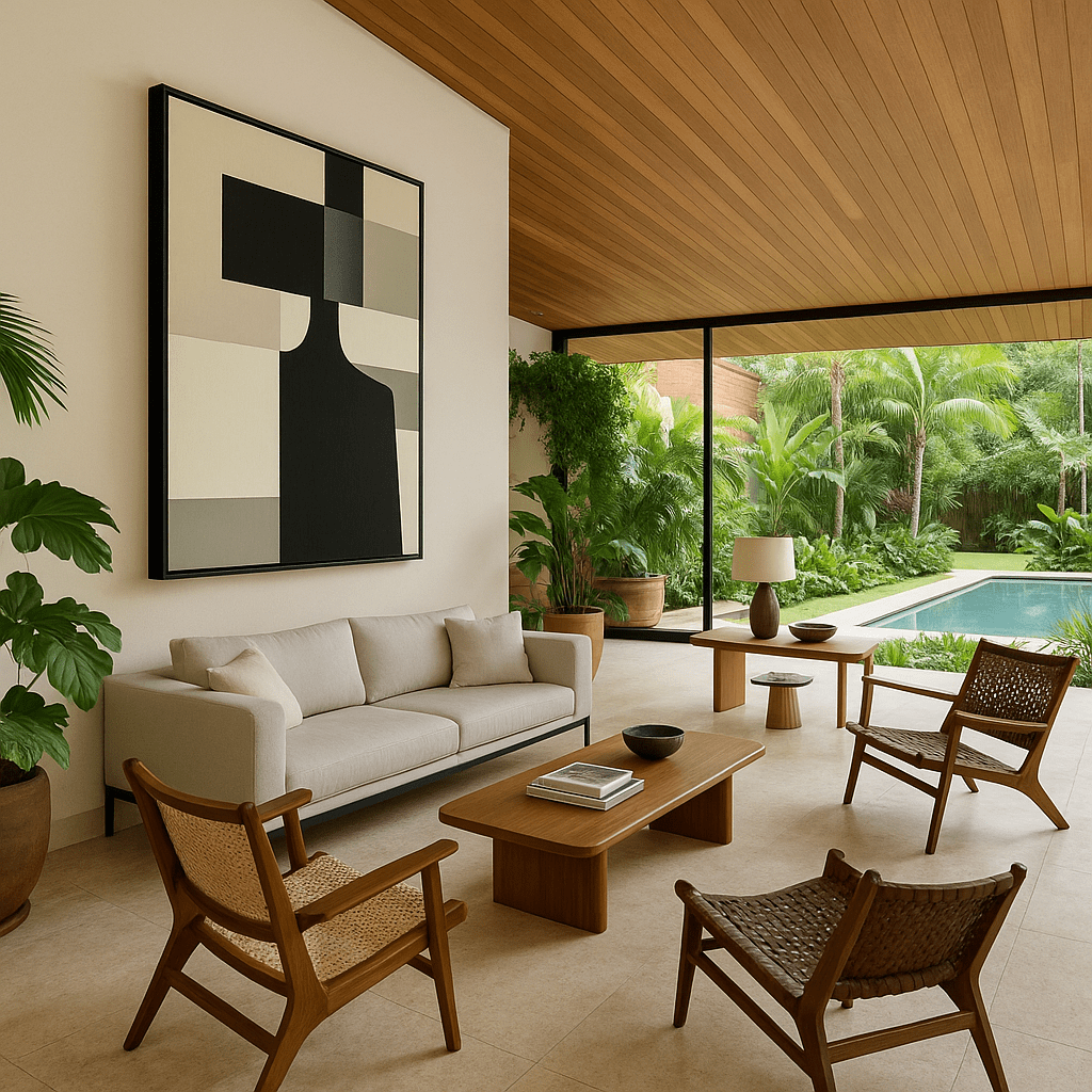 Canvas Print : Architect of Silence – Neutral Abstract Modern Geometric Canvas Art modern abstract canvas wall art by Rossetti Art – luxury interior design artwork for living room, bedroom, office – Black And White Art Black and white artwork black and white canvas