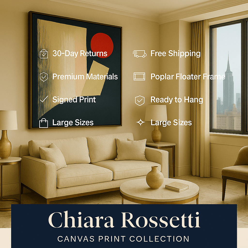 Canvas Print : Bold Horizons - Abstract Geometric Wall Art modern abstract canvas wall art by Rossetti Art – luxury interior design artwork for living room, bedroom, office – Abstract Canvas Art abstract geometric wall art Contemporary wall art