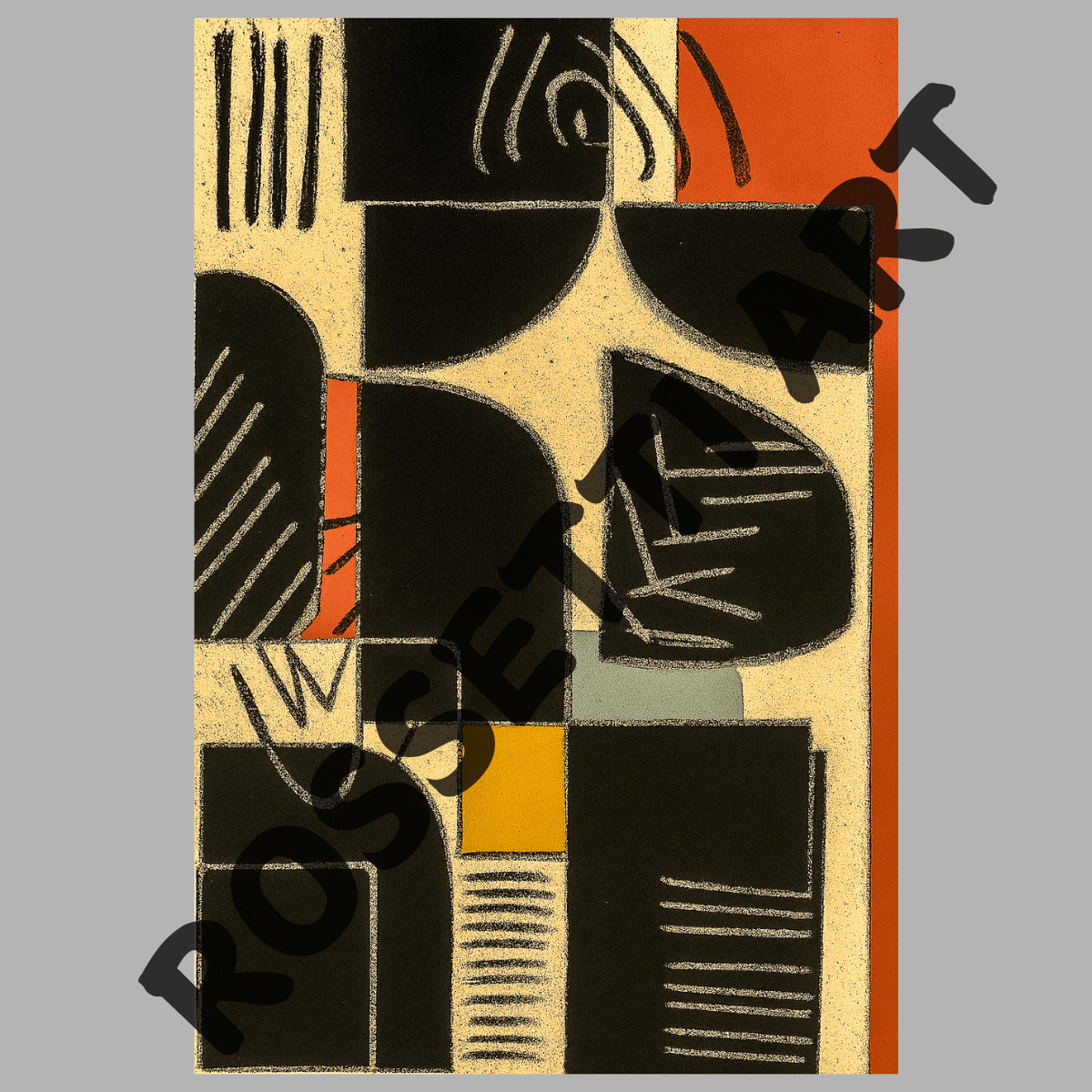 Canvas Print : "Bold Retro Noise" – Abstract Canvas Wall Art for Living Room - Chiara Rossetti