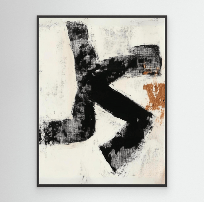 Canvas Print : "Bold Simplicity" – Minimalist Textured Print modern abstract canvas wall art by Rossetti Art – luxury interior design artwork for living room, bedroom, office – contemporary art piece Contemporary Canvas Art Contemporary canvas print