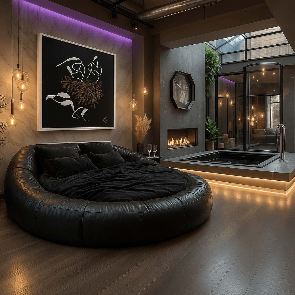 Canvas Print: Botanical Rhythm – Black, White & Gold Abstract Art modern abstract canvas wall art by Rossetti Art – luxury interior design artwork for living room, bedroom, office – Bold and Dynamic Artistic Home Accent Colorful Statement Wall Art Contemporary Grid Art