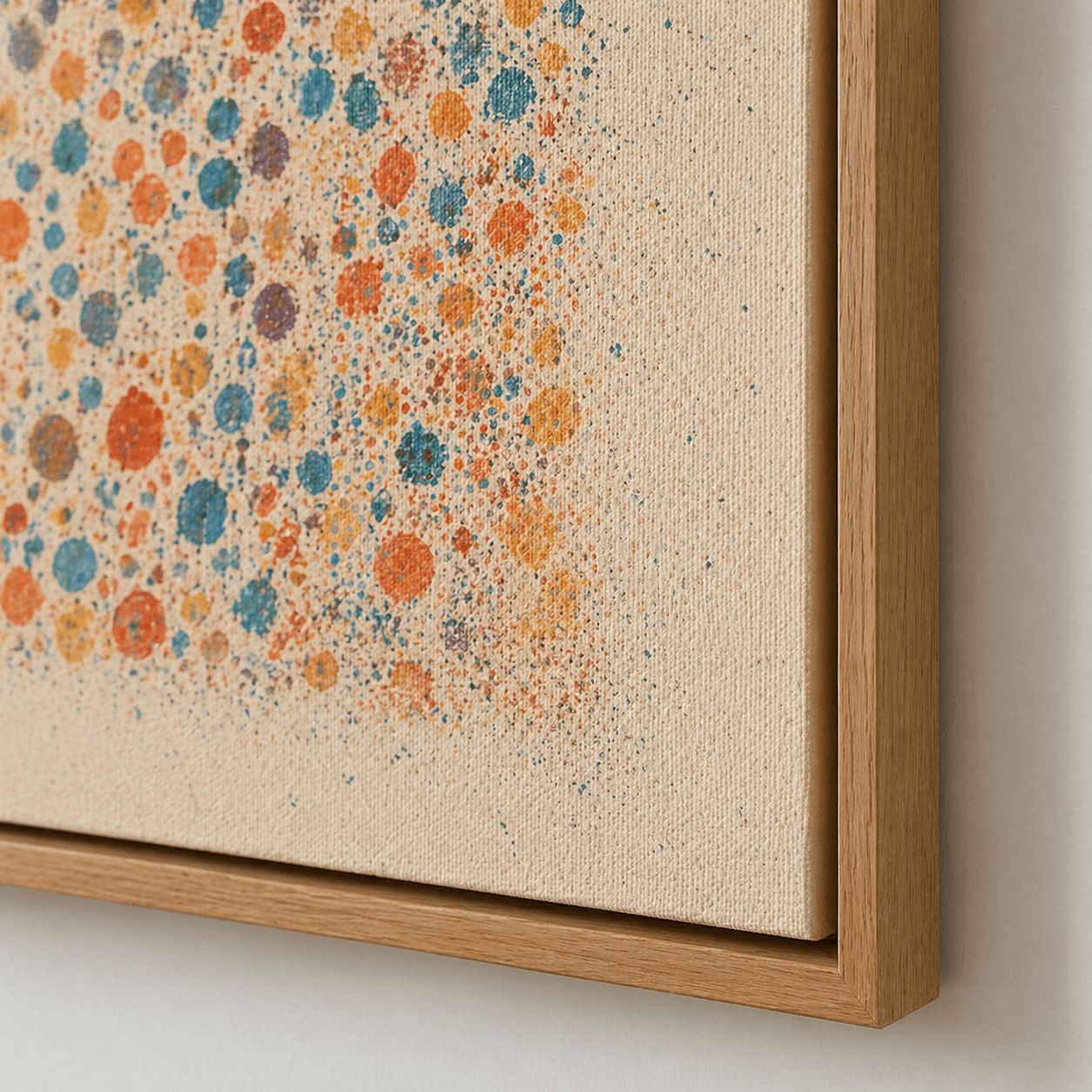 Colorful Abstract Art Canvas Print — Chromatic Bloom by Rossetti Art