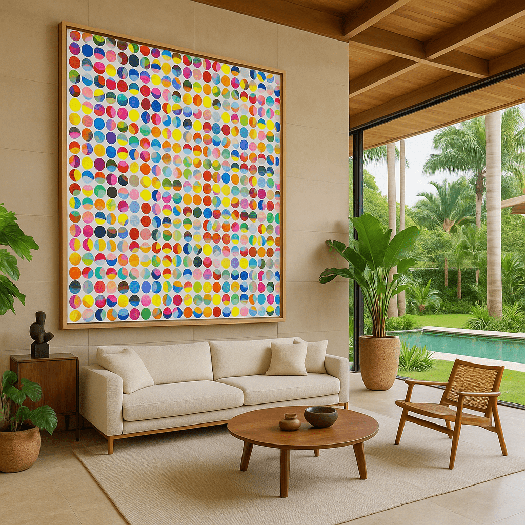 Canvas Print : Chromatic Circles - Modern Geometric Canvas Print Art - Chiara Rossetti