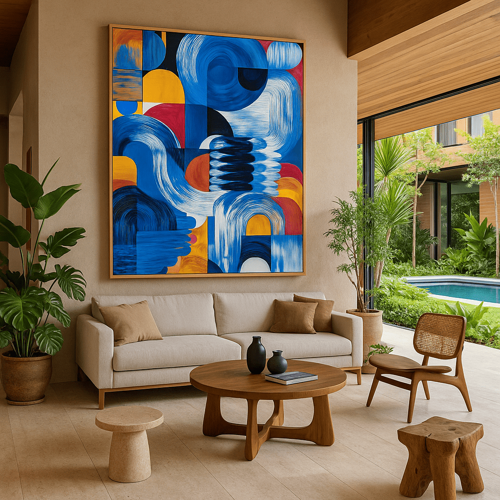 Canvas Print : Color Sync | Geometric Abstract Wall Art - Chiara Rossetti