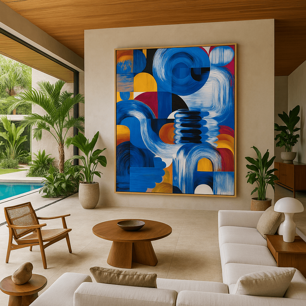 Canvas Print : Color Sync | Geometric Abstract Wall Art - Chiara Rossetti