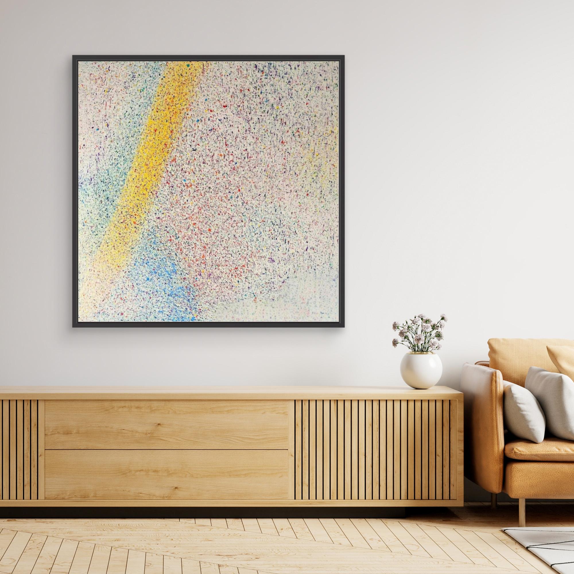 Canvas Print: "Colorful Symphony of Abstract Energy - Oversized Abstract Canvas Wall Art - Chiara Rossetti