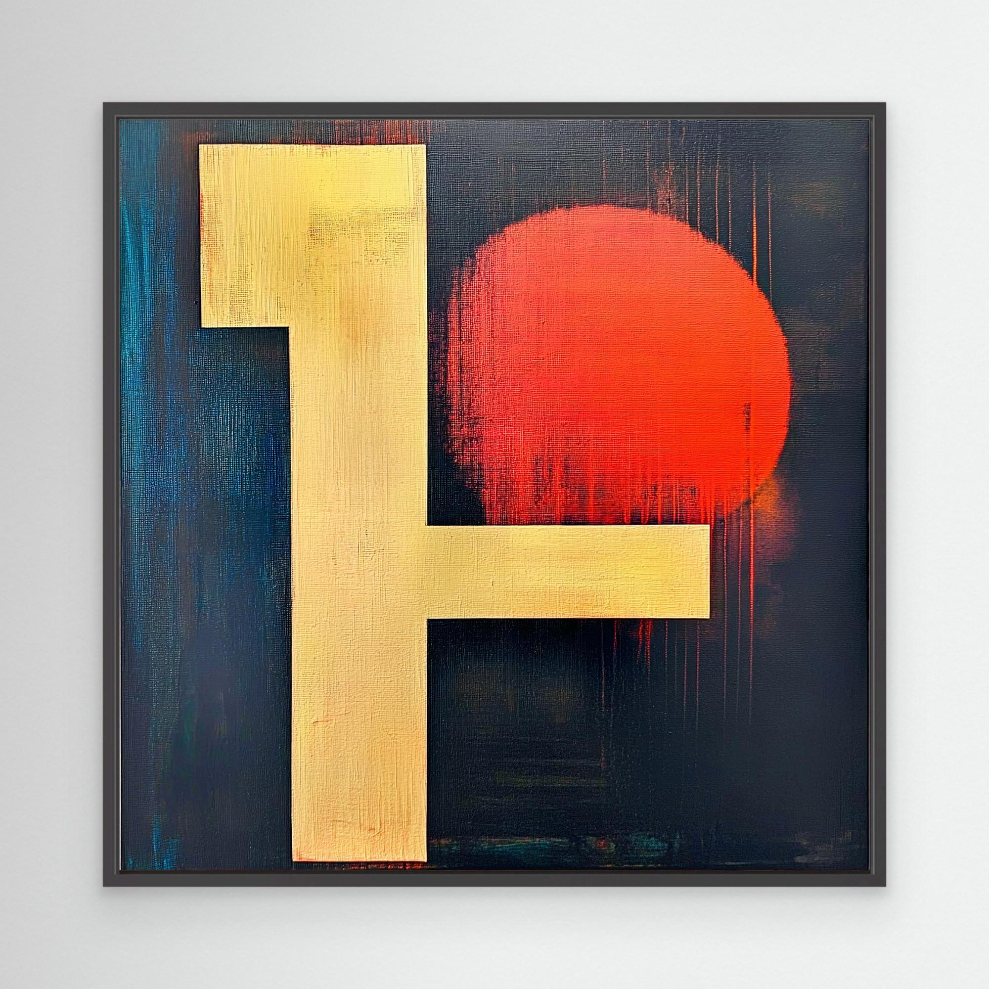 Canvas Print : Crimson Glow - Handmade Abstract Wall Art - Chiara Rossetti