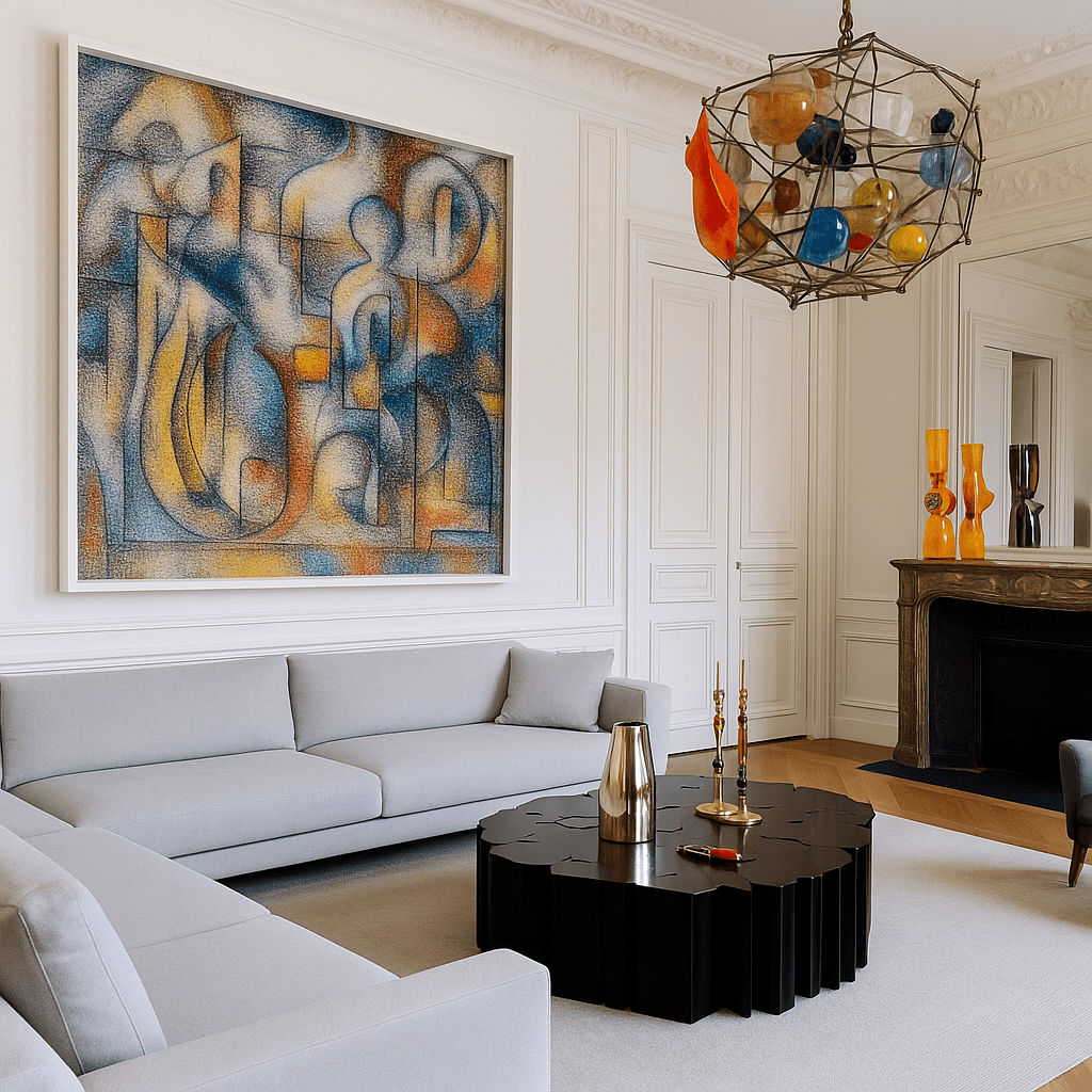 Canvas Print: Cubist Soul Awakening – Abstract Human Figure Art - Chiara Rossetti