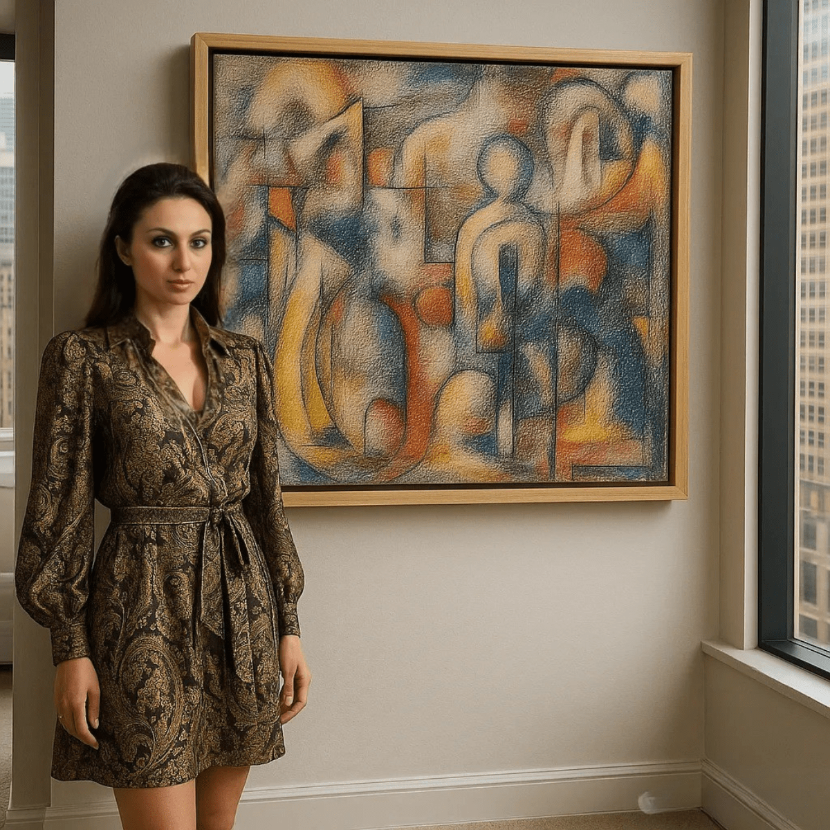 Canvas Print: Cubist Soul Awakening – Abstract Human Figure Art - Chiara Rossetti