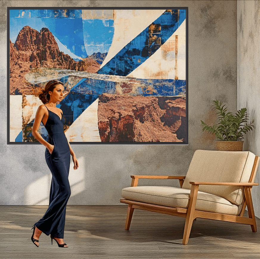 Canvas Print : Desert Dreamscape Photography - Abstract Grand Canyon Art - Chiara Rossetti