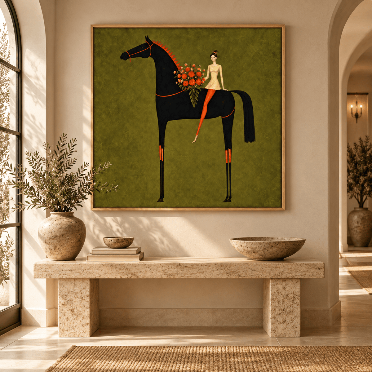 Equestrian Wall Art – Golden Rider by Rossetti Art