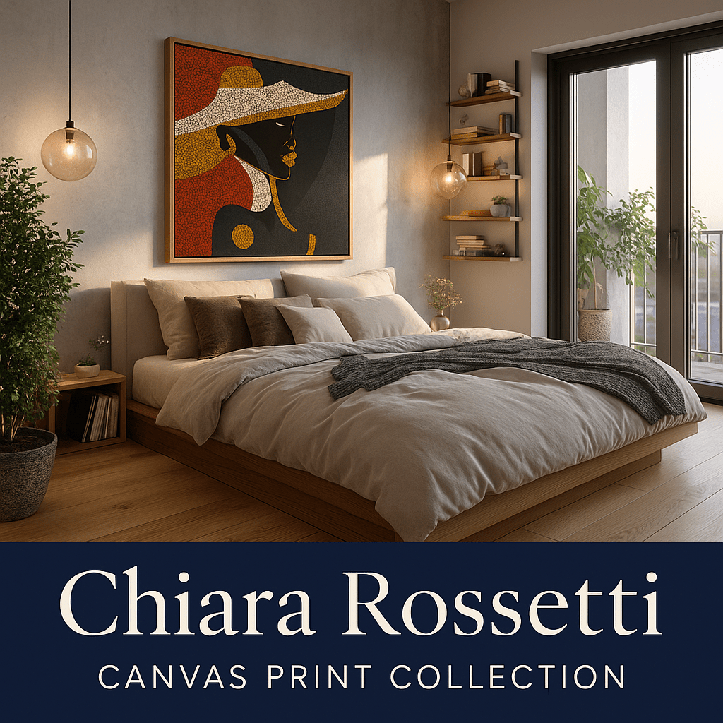 Canvas Print: Eternal Grace Mosaic – Modern Mosaic Canvas Print | Luxury Abstract Wall Art modern abstract canvas wall art by Rossetti Art – luxury interior design artwork for living room, bedroom, office – abstract wall art contemporary wall design extra large canvas wall art for living room