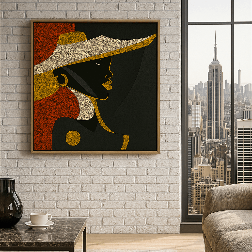 Canvas Print: Eternal Grace Mosaic – Modern Mosaic Canvas Print | Luxury Abstract Wall Art modern abstract canvas wall art by Rossetti Art – luxury interior design artwork for living room, bedroom, office – abstract wall art contemporary wall design extra large canvas wall art for living room