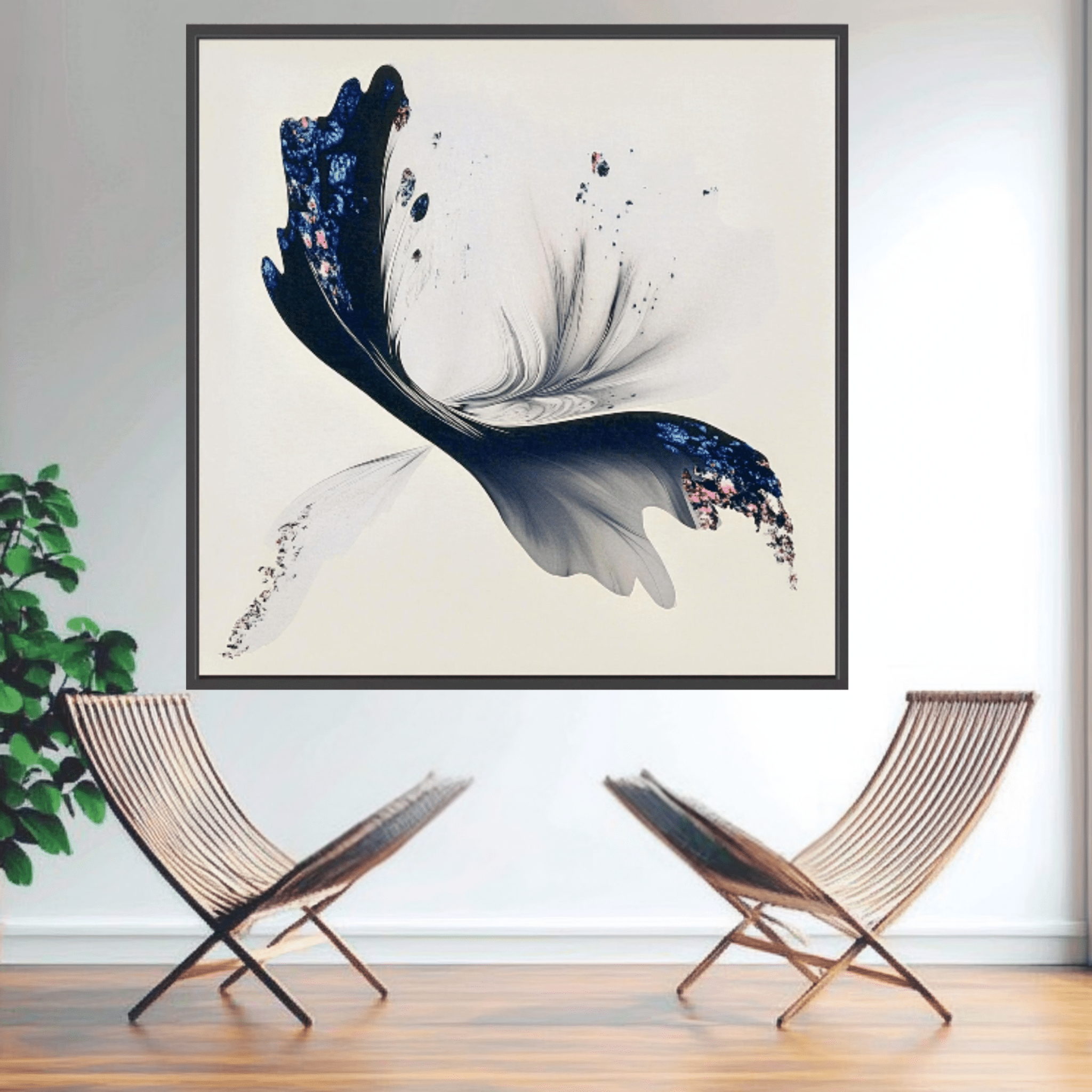 Canvas Print: Ethereal Flight – Abstract Butterfly Art - Chiara Rossetti
