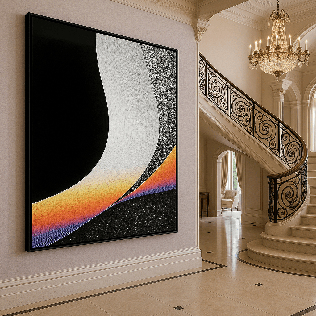 Canvas Print: "Ethereal Flow" – Minimalist Abstract Wall Art modern abstract canvas wall art by Rossetti Art – luxury interior design artwork for living room, bedroom, office – Abstract Art for Sale Abstract Canvas Print Contemporary Canvas Art