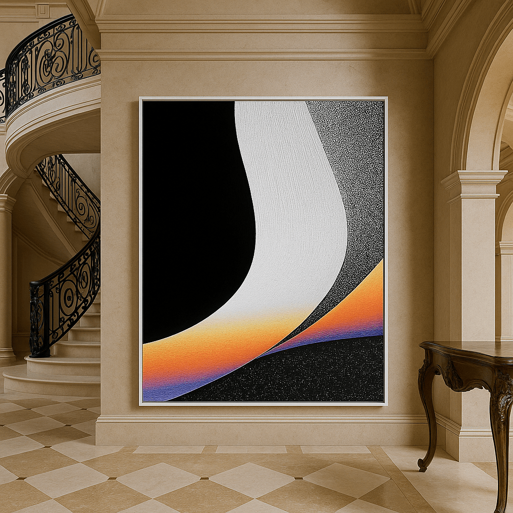 Canvas Print: "Ethereal Flow" – Minimalist Abstract Wall Art modern abstract canvas wall art by Rossetti Art – luxury interior design artwork for living room, bedroom, office – Abstract Art for Sale Abstract Canvas Print Contemporary Canvas Art