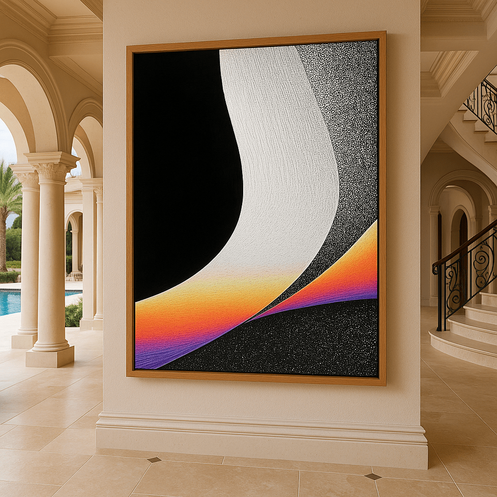 Canvas Print: "Ethereal Flow" – Minimalist Abstract Wall Art modern abstract canvas wall art by Rossetti Art – luxury interior design artwork for living room, bedroom, office – Abstract Art for Sale Abstract Canvas Print Contemporary Canvas Art