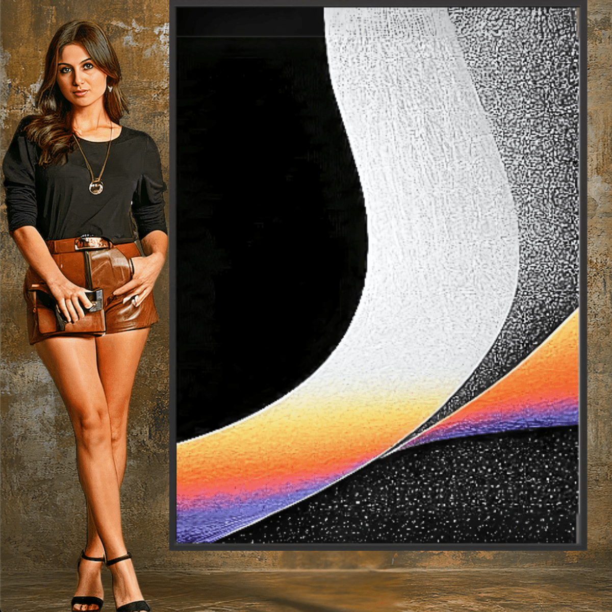 Canvas Print: "Ethereal Flow" – Minimalist Abstract Wall Art modern abstract canvas wall art by Rossetti Art – luxury interior design artwork for living room, bedroom, office – Abstract Art for Sale Abstract Canvas Print Contemporary Canvas Art